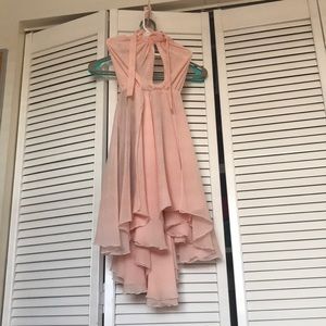 Light pink flowy boho dress